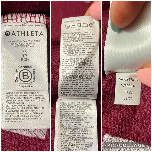 Athleta Pranayama Modal Wrap Coffeeberry Red Open Cardigan Sweater size XS - Picture 16 of 16